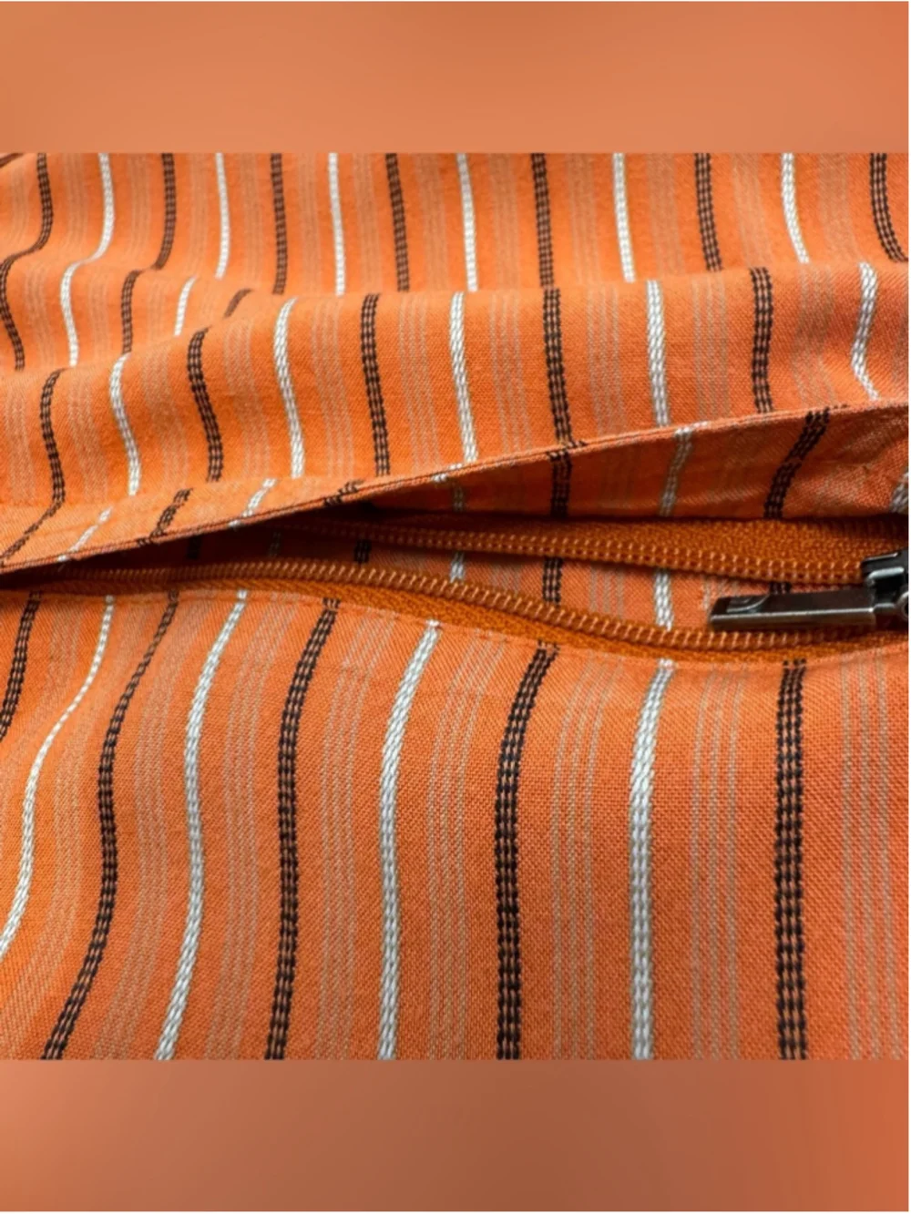 The North Face Button Up Shirt Mens XXL Orange Striped Hiking Travel Camp